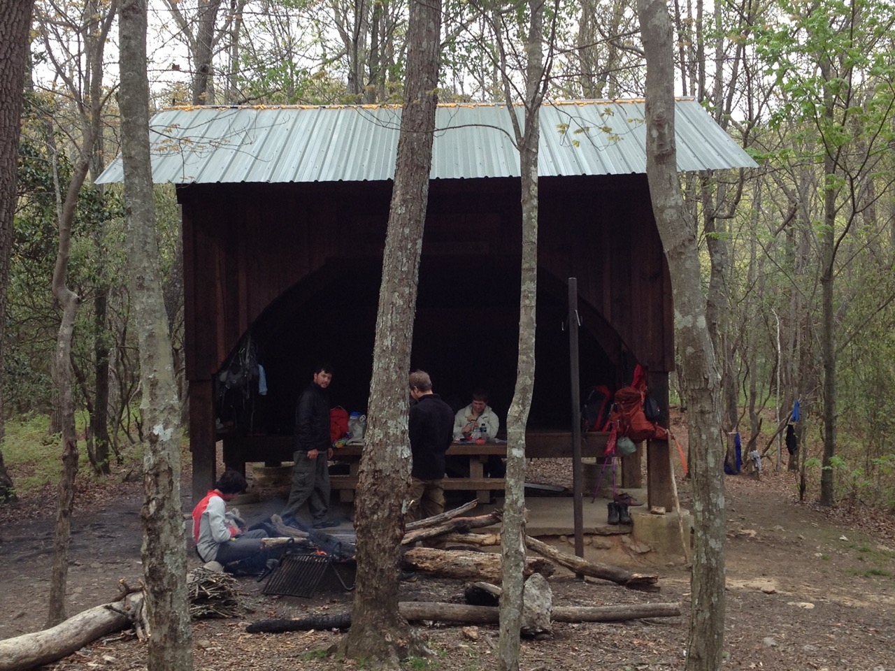 Outside Plumorchard Gap Shelter