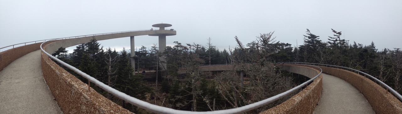 Lookout tower at Clingman's Dome