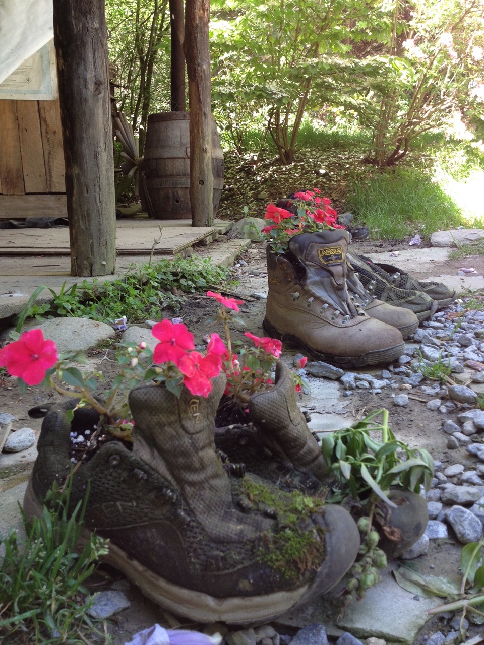 Spotted outside a hiker hostel