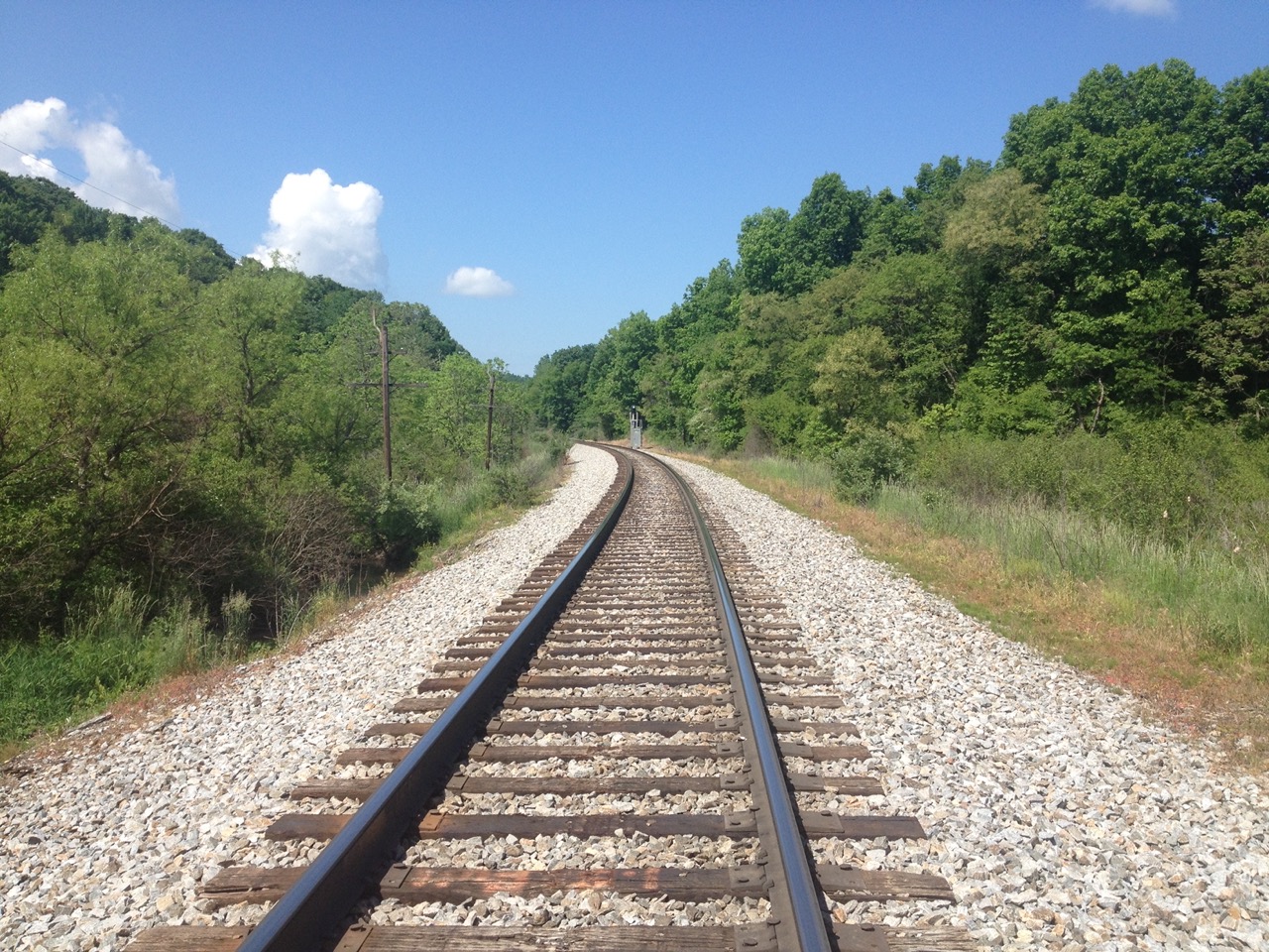 Walking on a railway track